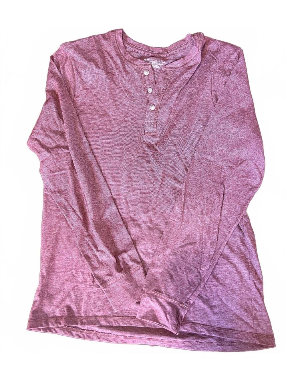 Public Opinion Men's Medium Long Sleeve Henley Shirt Medium